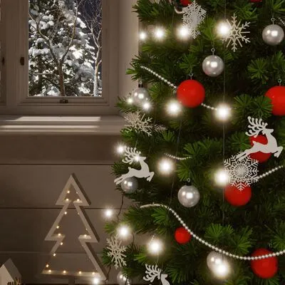 VidaXL Lichtsnoeren 2 St Met 2x200 LED's Solar Binnen/buiten Koudwit - Afbeelding 3