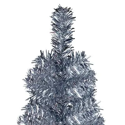 VidaXL Kerstboom Smal 120 Cm Zilverkleurig - Afbeelding 3