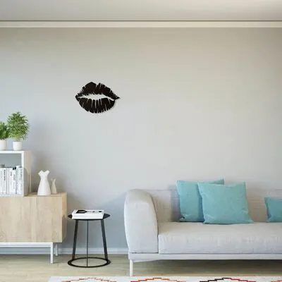 Homemania Wanddecoratie Kus 48x33 Cm Staal Zwart - Afbeelding 4