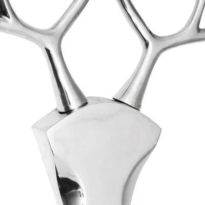 VidaXL Hertenkop Muurdecoratie Aluminium Zilver - Afbeelding 5