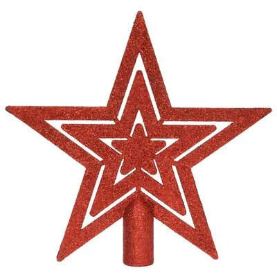 VidaXL 64-delige Kerstballenset Rood En Wit - Afbeelding 6