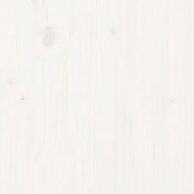 VidaXL Kledingrek 100x45x150 Cm Massief Grenenhout Wit - Afbeelding 6