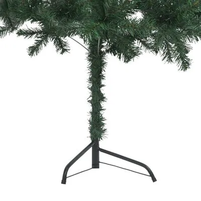 VidaXL Kunstkerstboom Met LED's Hoek 120 Cm PVC Groen - Afbeelding 7