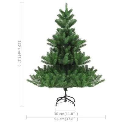 VidaXL Kunstkerstboom Nordmann Met LED's En Kerstballen 120 Cm Groen - Afbeelding 9